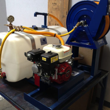 50 Gallon Gas Powered Skid Sprayer with Roller Pump