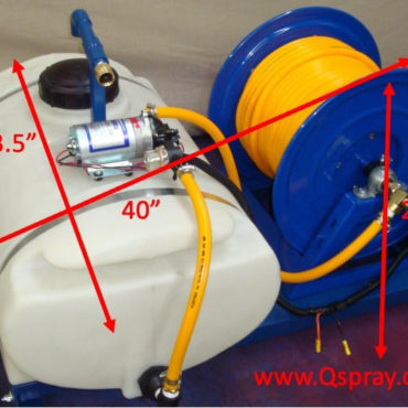 25 gallon spray rig dimensions