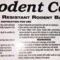 B&G Rodent  Cafe Bait Station label