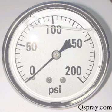 Pressure Gauge 200 PSI - Liquid Filled (Hypro 2640-0011)